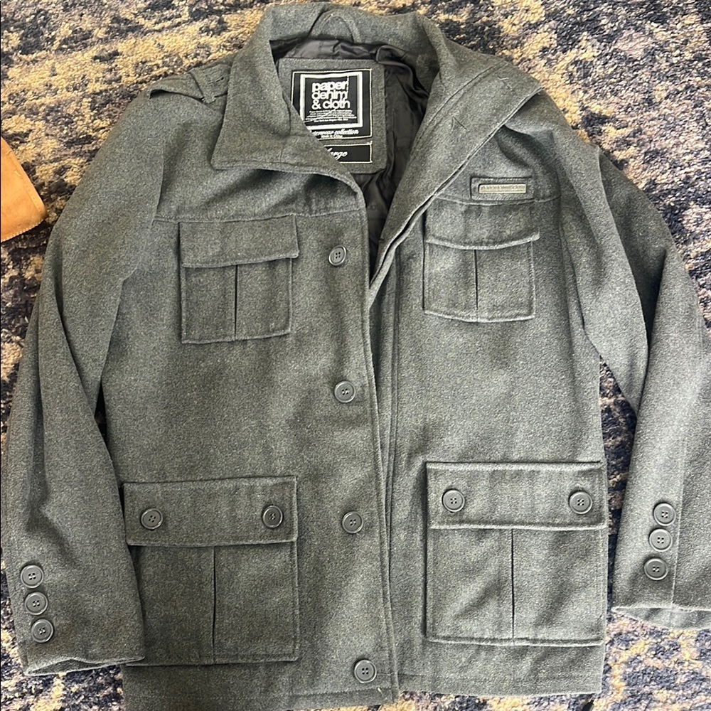 Gray Wool Blend Jacket - image 1